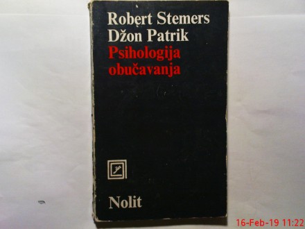 PSIHOLOGIJA OBUCAVANJA - ROBERT STEMERS- DZON PATRIK