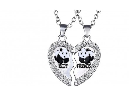 Panda best friends najbolji prijatelji ogrlice