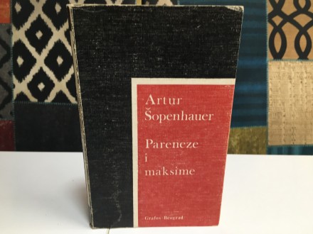 Pareneze i maksime  Artur Šopenhauer