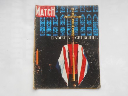 Paris Match No 826, 6.feb,1965. Smrt Vinstona Čerčila