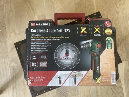 Parkside 12V Cordless Angle Drill Busilica + Baterija!!