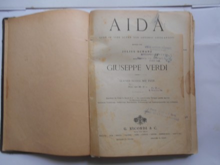 Partiture - Aida, Verdi