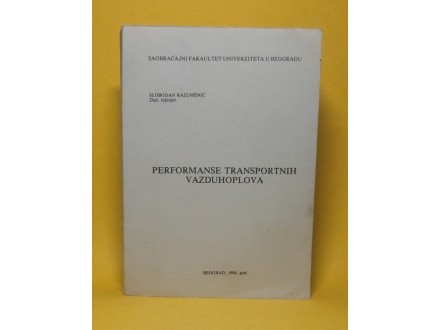 Performanse transportnih vazduhoplova, S. Razumenić