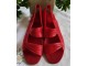 Plasticne crvene sandale br.37 duzina gazista 23.5 cm slika 3