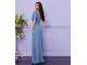 Plava svetlucava haljina slika 2