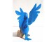 Plavi papagaj plastična igračka visina 15 cm slika 2