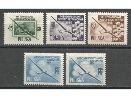 Poljska,Takmičenje u jedriličarstvu 1954.,čisto