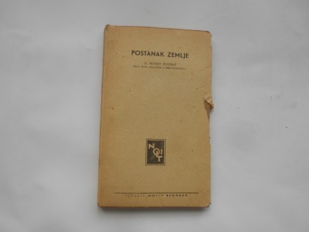 Postanak Zemlje, R.Potonie,  nolit, 1933.