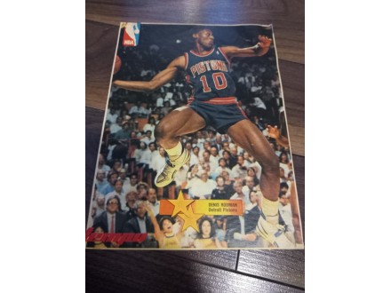 Poster Dennis Rodman (Detroit Pistons) Denis Rodman