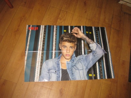Poster (dvostrani) Justin Bieber, Vampirski dnevnici, 1
