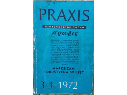Praxis,br.3-4,god.1972,tema:Marksizam i društvena svest
