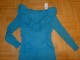 Predivna tirkiz zimska haljina trikotaza, L,NOVO slika 2