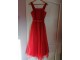 Prelepa svečana, crvena, duga haljina vel.S-kao NOVA slika 1