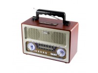 Prenosni drveni retro radio prijemnik - AKCIJA!