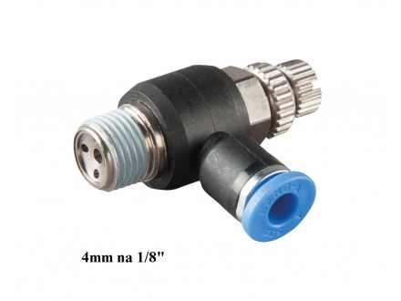 Prigusni ventil 4mm na 1/8 (9.7mm) SL4-1/8