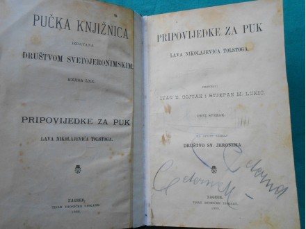 Pripoviedke za puk Lava Nikolajeviča Tolstoja -1888.g