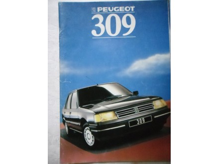 Prospekt peugeot 309, 1991, a4