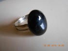 Prsten crni oniks - poludragi kamen