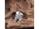 Prsten skeleton lobanja 21mm precnik slika 3