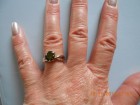 Prsten - zeleni Peridot