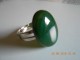 Prsten - zeleni žad - poludragi kamen slika 1
