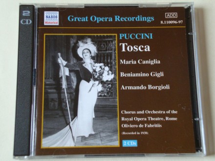 Puccini - Tosca [Maria Caniglia, Beniamino Gigli] 2xCD