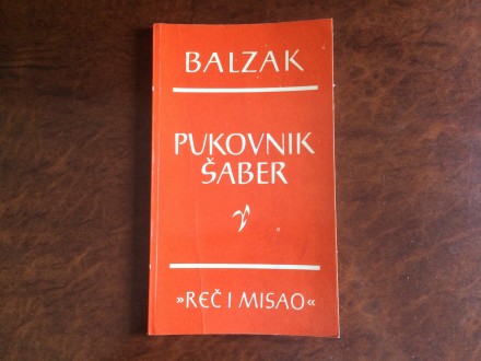 Pukovnik Saber - Balzak