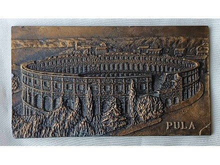 Pula Hrvatska Dalmacija Amfiteatar plaketa bronza