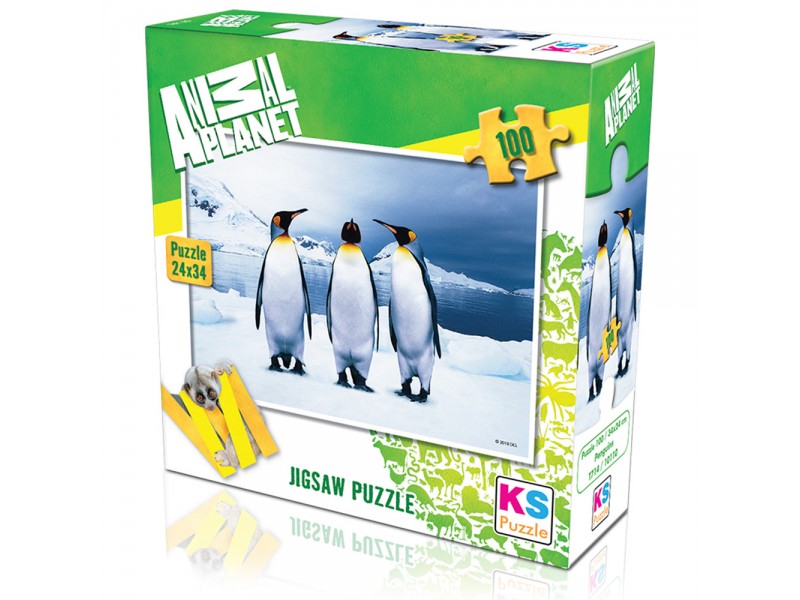 Puzzle 100 delova Animal Planet pingvin