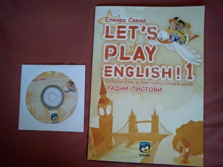 RADNI LISTOVI ENGLESKI 1. razred LETS PLAY ENGLISH NOVO