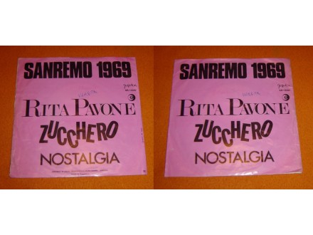 RITA PAVONE - Sanremo 1969 (singl) licenca