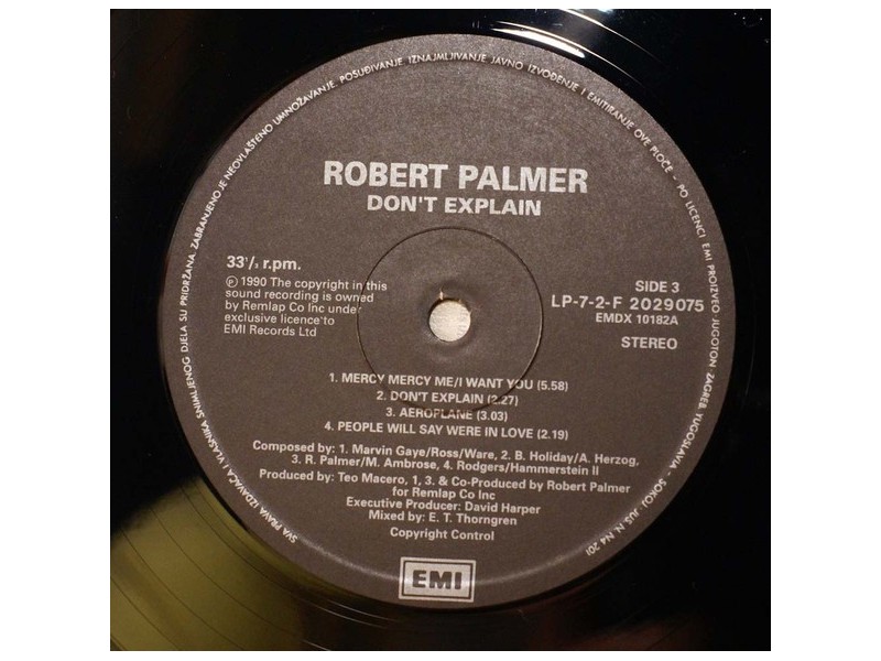 ROBERT PALMER - Don `t Explain..2LP