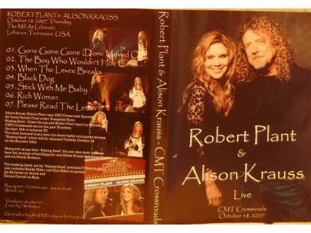 ROBERT PLANT &; ALISON KRAUSS - LIVE - DVD