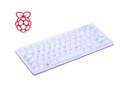RaspberryPi tastatura US USB belo-crvena