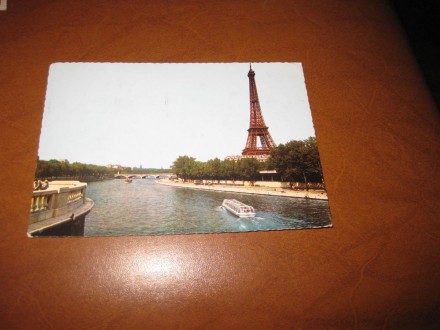 Razglednica - Ajfelov toranj, Pariz 1970.