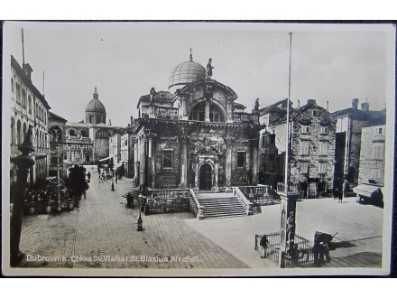 Razglednica-Hrvatska,Dubrovnik,crkva 1932. (2304.)