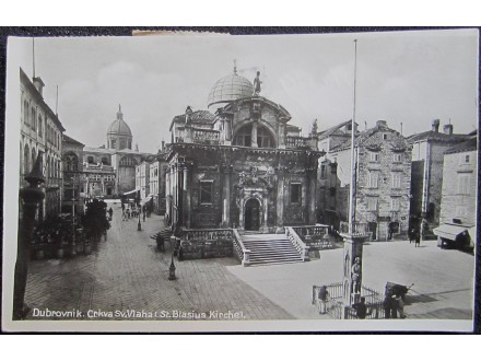 Razglednica-Hrvatska,Dubrovnik,crkva 1934. (2305.)
