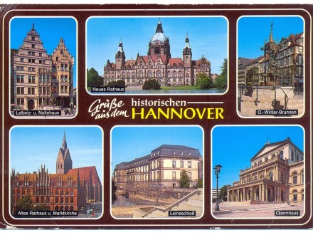 Razglednica Nemačka Hanover