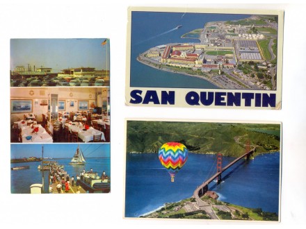 Razglednica SAD Atlantik Siti, San Qventin, San Francis