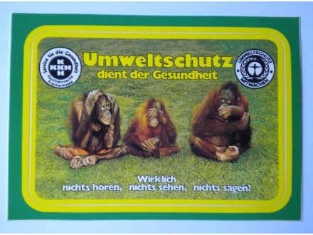 Razglednica  `Zaštita životne sredine` (Nemačka)