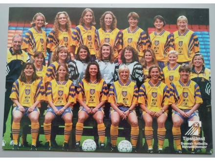 Razglednica: Ženska fudbalska reprezentacija Švedske