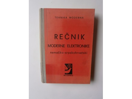 Rečnik moderne elektronike nemačko srpskohrvatski