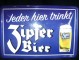 Reklama limena Zipfer pivo slika 1