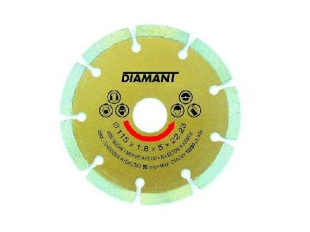 Rezna ploča dijamantska segmentna 125 x 2.2 x 22.2mm LEVIOR