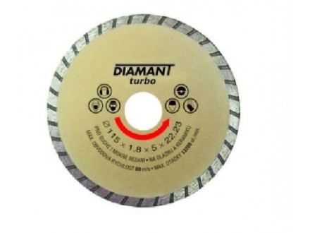 Rezna ploča dijamantska turbo  115 x 2.5 x 22.22mm LEVIOR