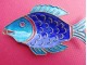 Riba pepeljara - piksla od mesinga sa emajlom slika 2