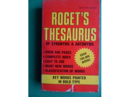 Rogest s thesaurus of Synonyms &; Antonyms