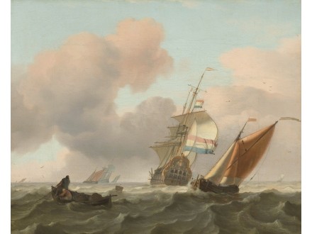 Rough Sea with Ships (1697) Ludolf Bakhuysen (Dutch, 16