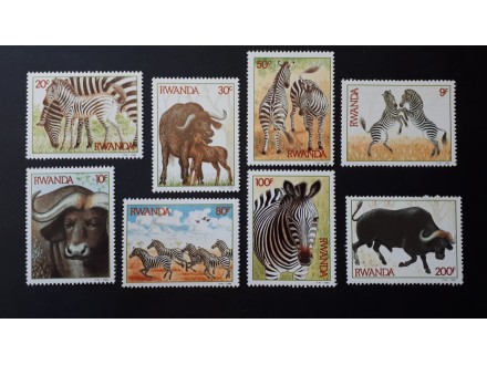 Ruanda 1984. - Zebre i bizoni ** Kompl. ser.