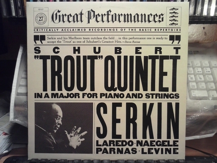 Rudolf Serkin:Quintet In A Major For Piano And Strings,